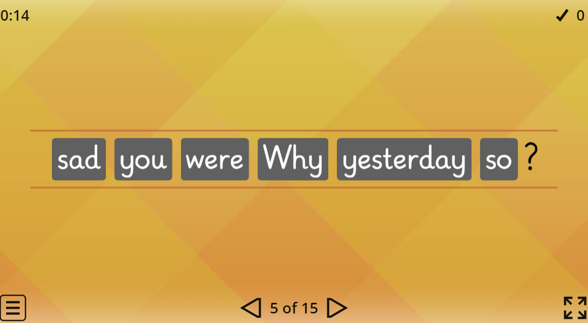 Simple Past Tense (Was/Were