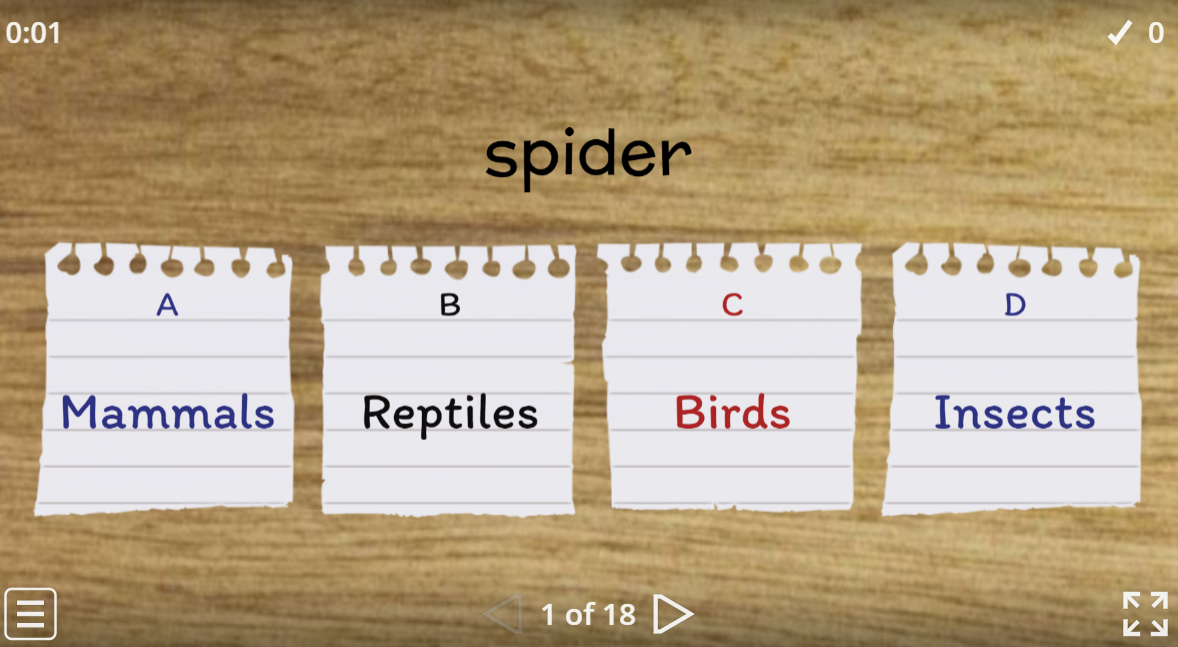 Types of Animals Quiz