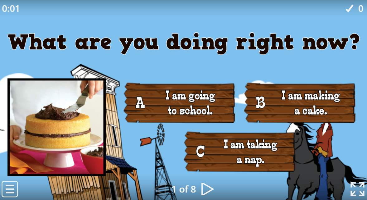 Present Continuous Tense Quiz