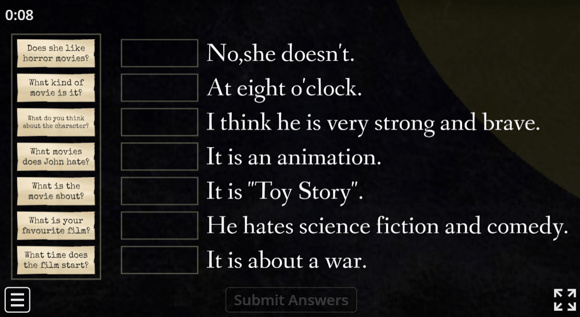 Questions about Movies