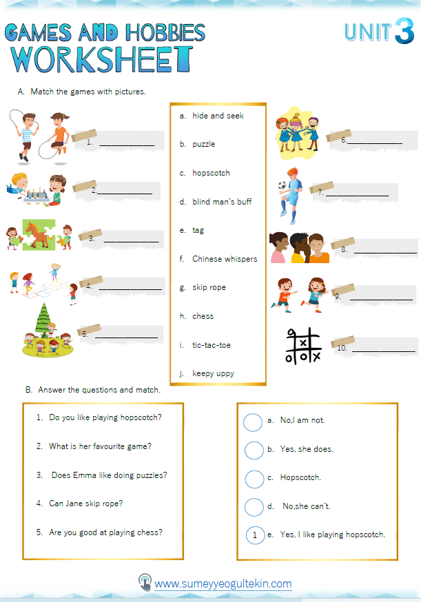 Games and Hobbies (PDF)