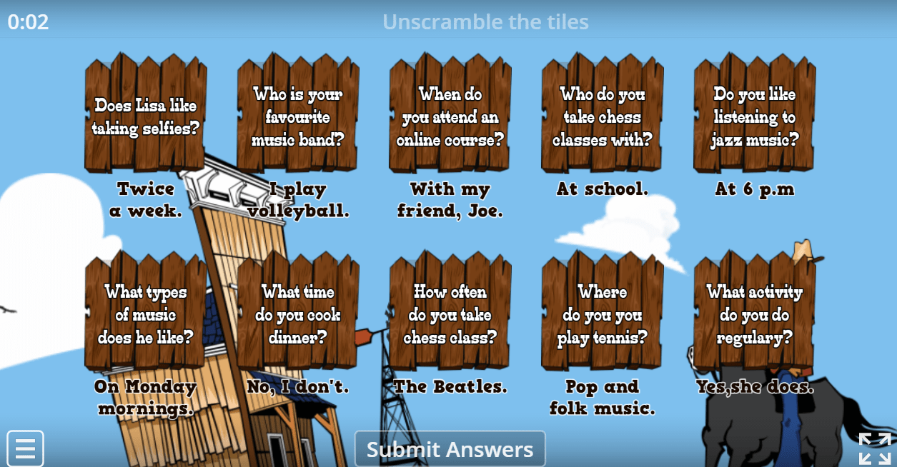 8.2 Answer the questions