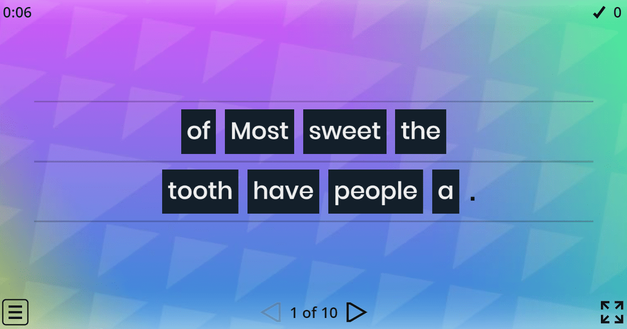 8.3 Unscramble the words