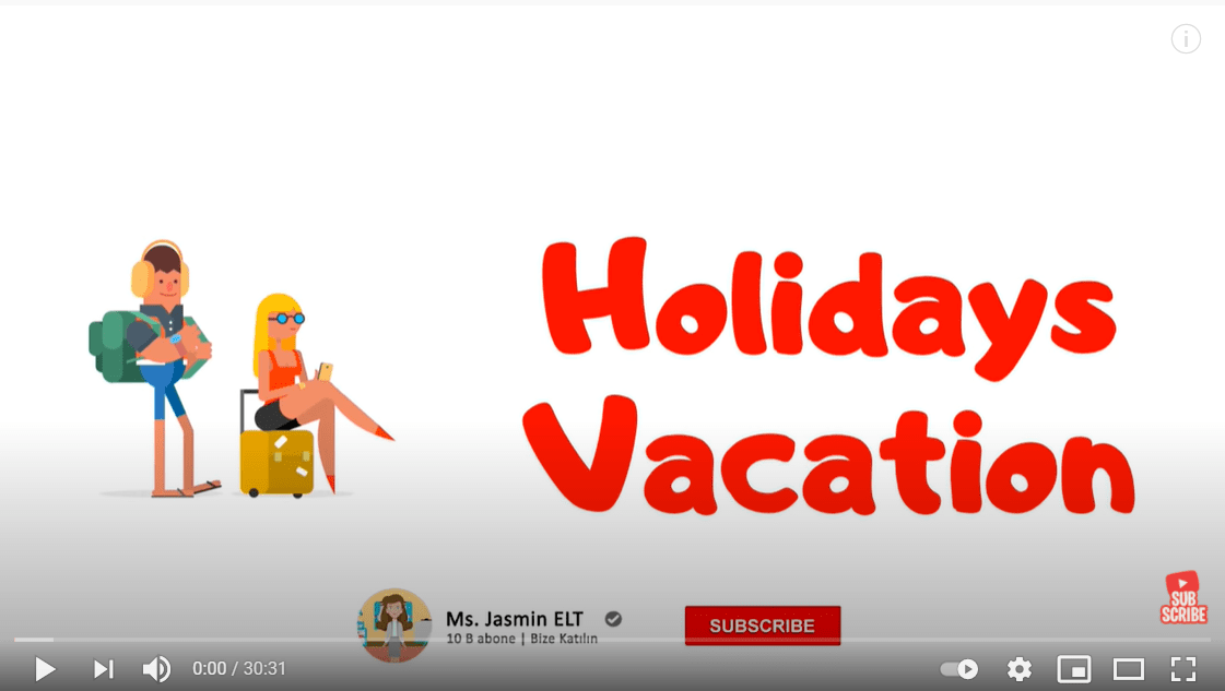 6.7 Holidays by Ms.Jasmin ELT