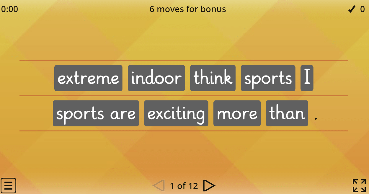 8.6 Unscramble the sentences (8.Sınıf İngilizce Adventures)