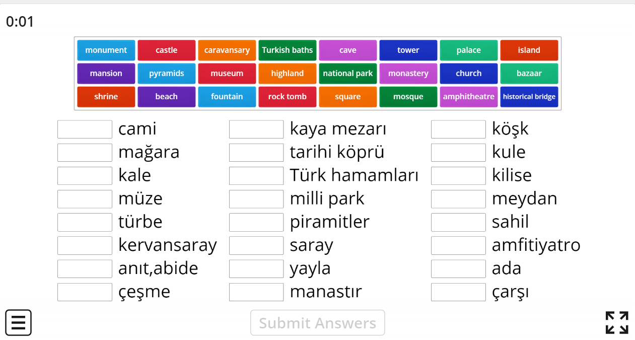 8.7 Tourist Attractions