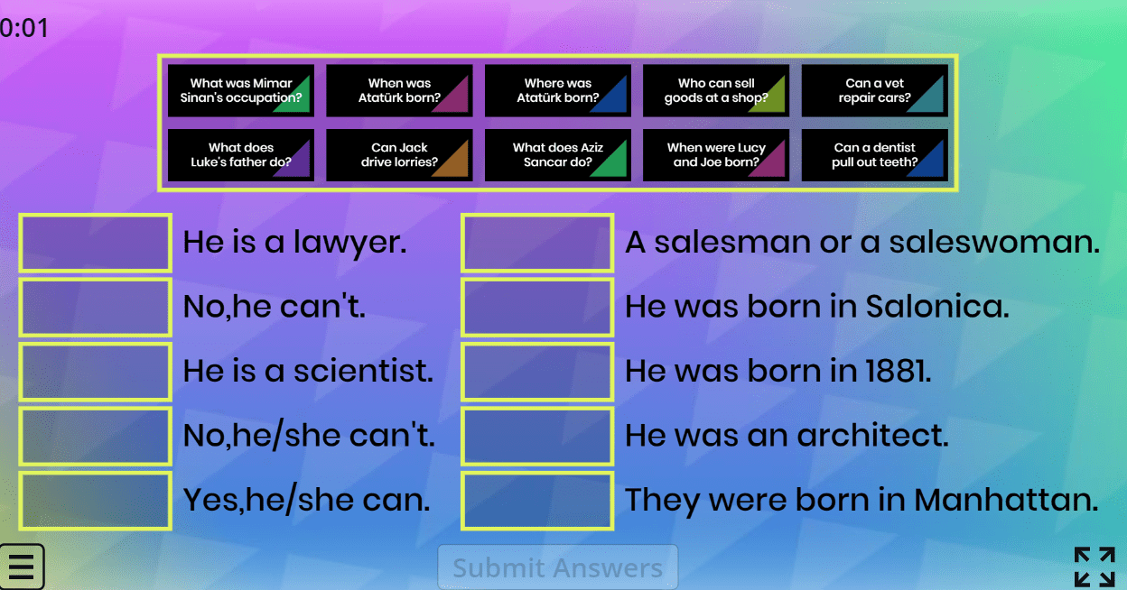 6.6 Questions&Answers (6.Sınıf İngilizce Occupations)