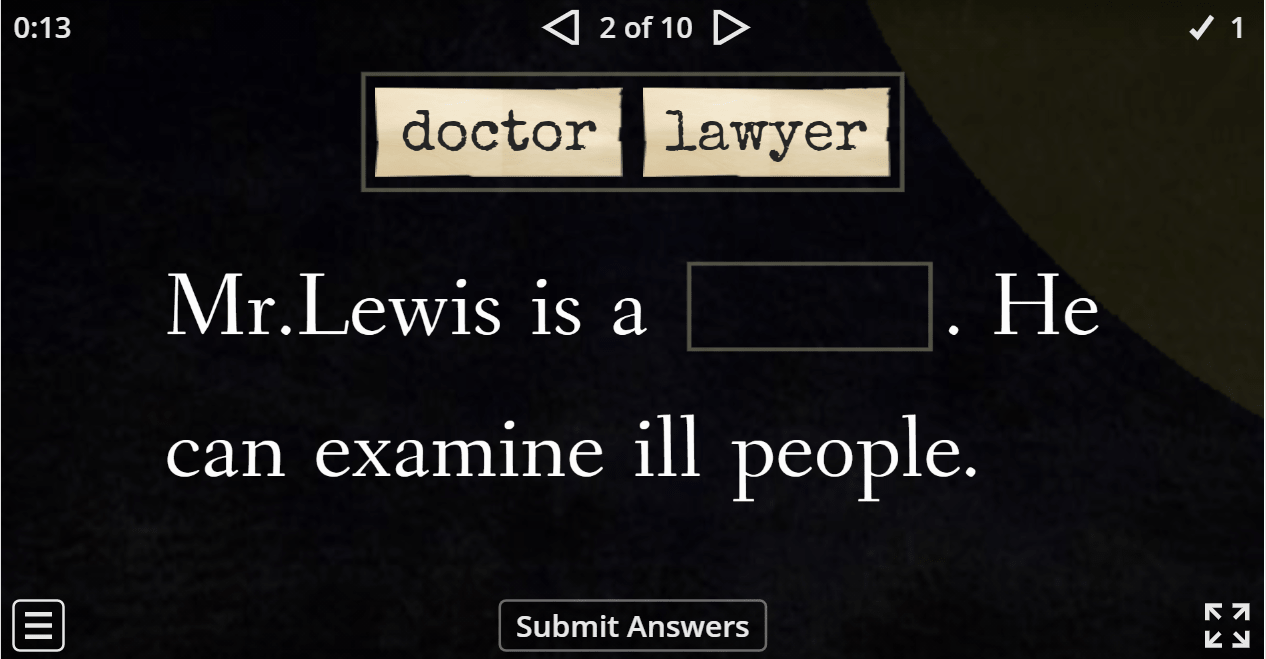 6.6 Occupations - Find the missing word (6.sınıf İngilizce Occupations)