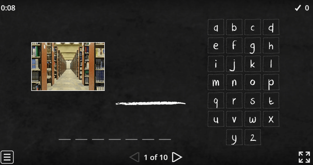 7.8 Public Buildings (Hangman) (7.Sınıf İngilizce)
