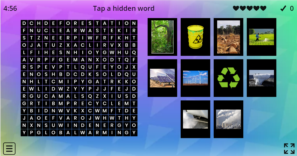 7.9 Environment Wordsearch Puzzle