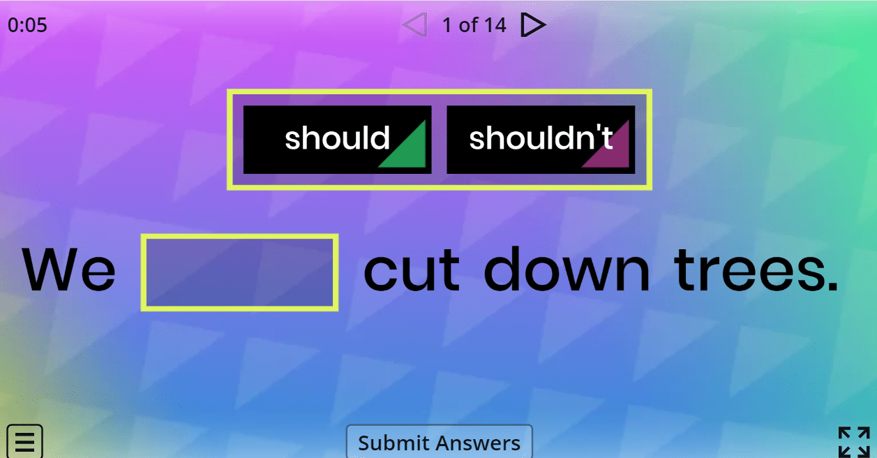 6.9 Saving The Planet (Should/shouldn't) (6.Sınıf İngilizce)