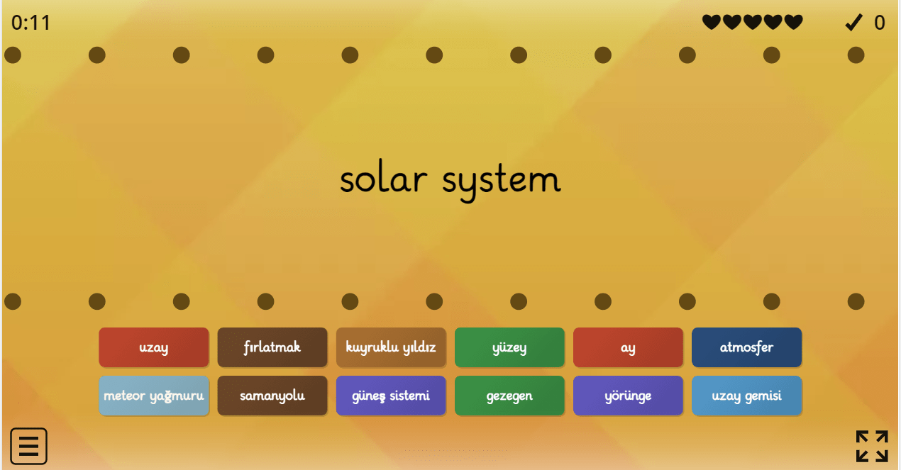 7.10 Planets Vocabulary (Match)