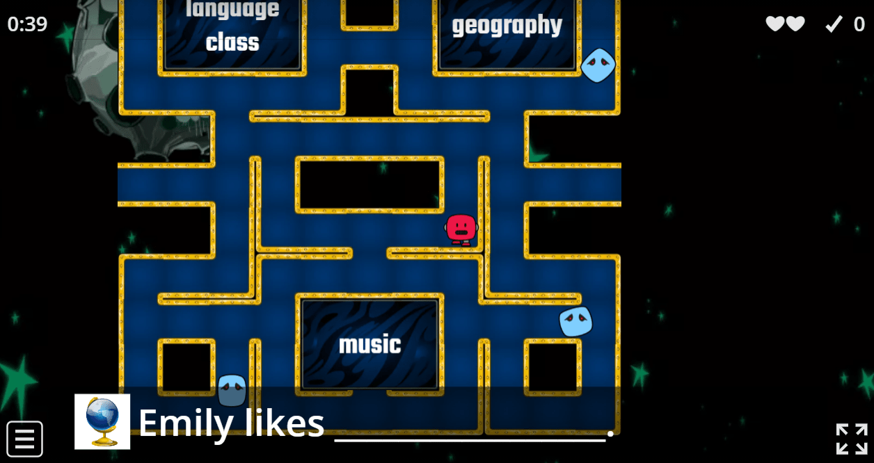 5.1 School Subjects (Fill in the blanks) (5.Sınıf İngilizce Oyun)