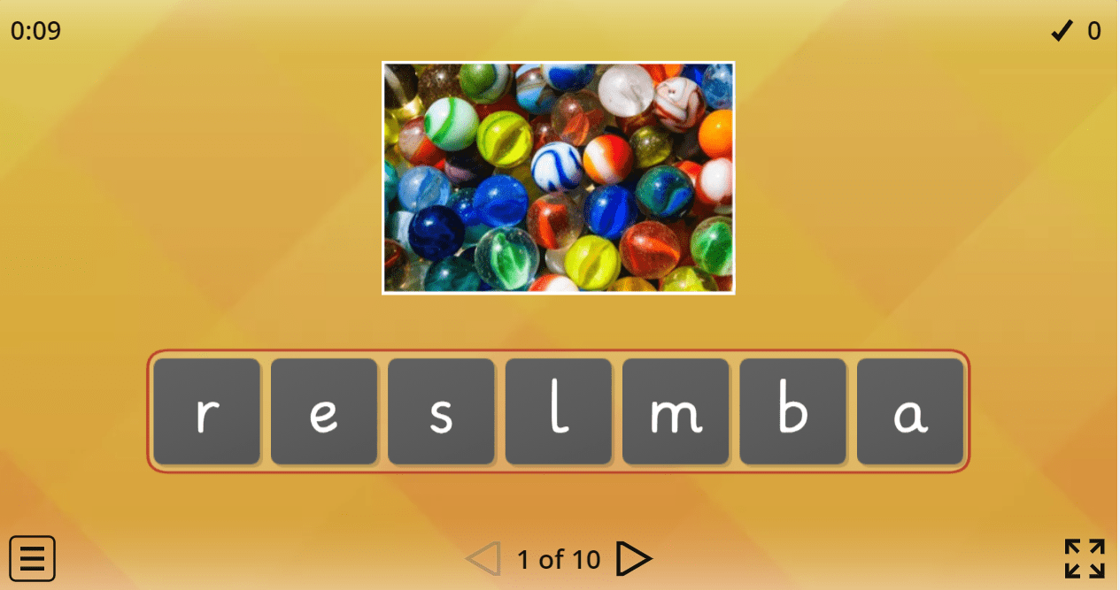 5.3 Games (Anagram) (5.Sınıf İngilizce Oyun)