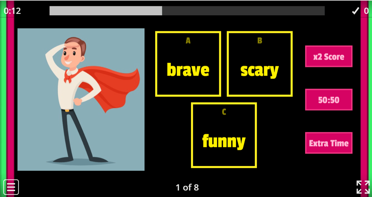 5.6 Movie Characters (Quiz) (5. Sınıf İngilizce Oyun)