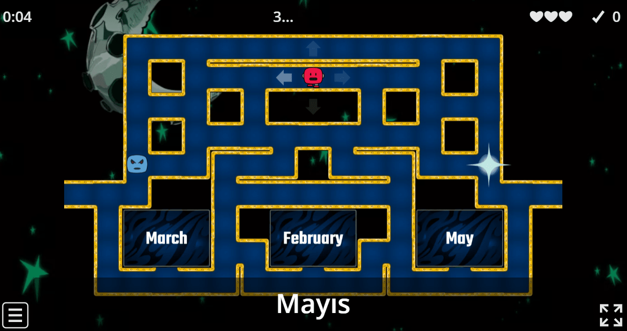 5.7 Months Of The Year (Party Time) (5.Sınıf İngillizce Oyunlar)