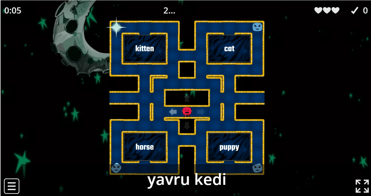 5.9 Animals (Maze Chase) (5.Sınıf İngilizce Oyun)