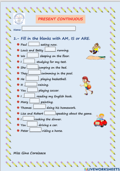 5.9 Present  Continuous Tense by gina_galud