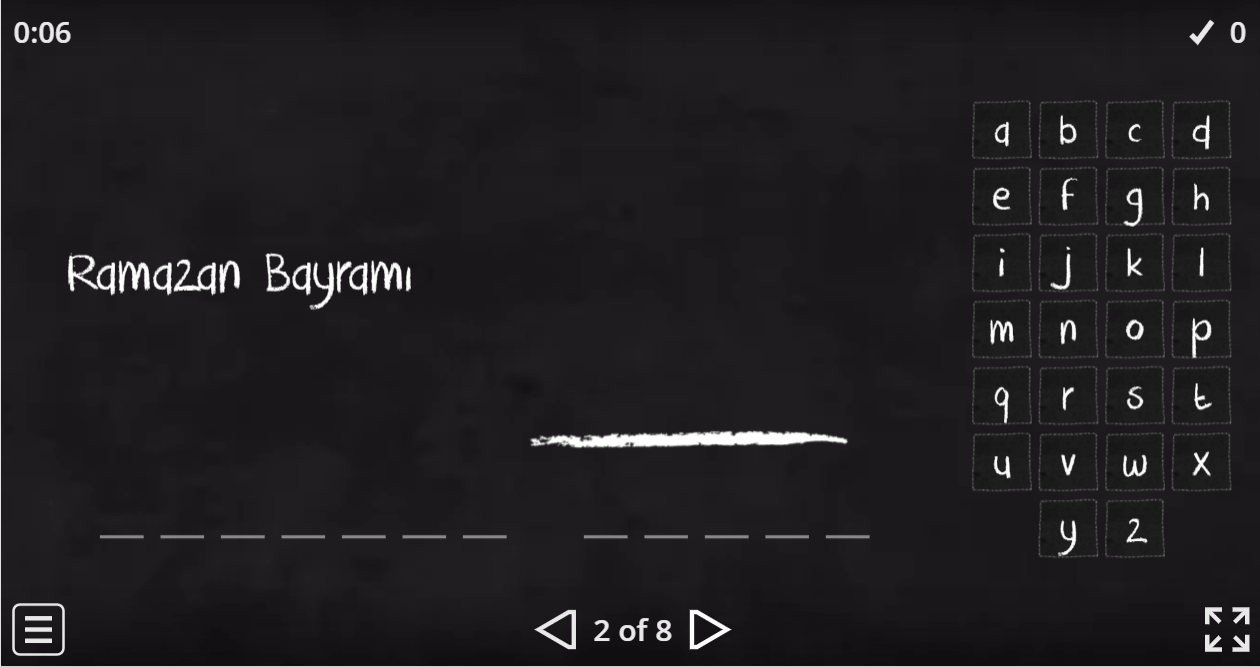 5.10 Festivals (5. Sınıf İngilizce Oyunlar)