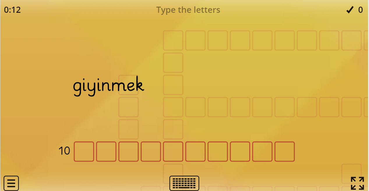 6.1 Daily Routines (Crossword Puzzle) (6. Sınıf İngilizce Oyun)