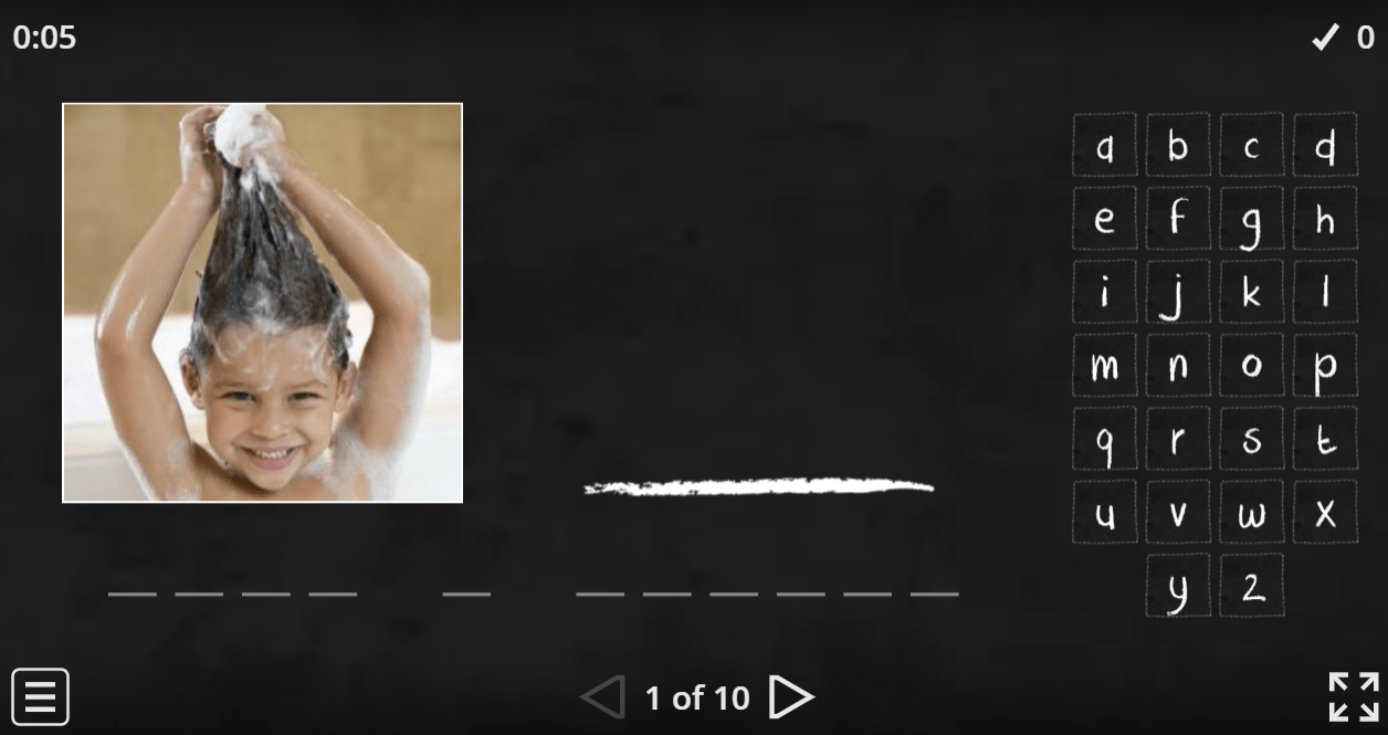 6.1 Daily Routines (Hangman) (6. Sınıf İngilizce Oyun)