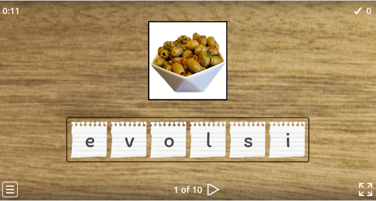 6.2 Yummy Breakfast (Anagram Game)	(6. Sınıf İngilize Oyun)