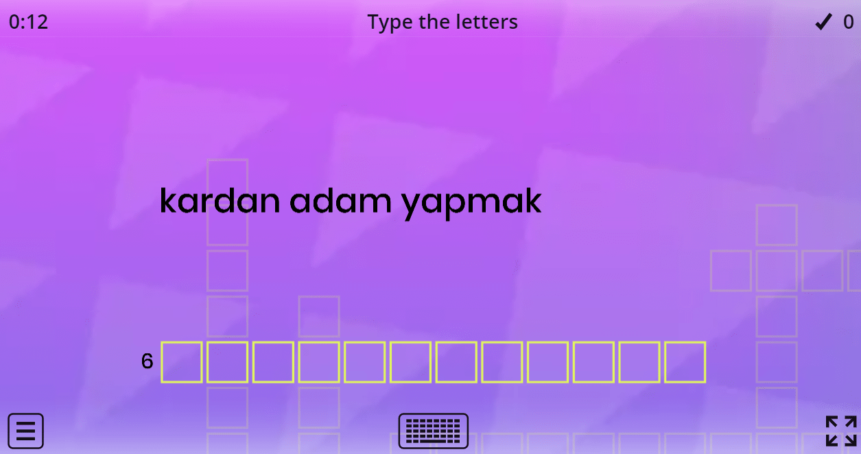 6.7 Holiday Activities (Crossword Puzzle) (Secondary School English Games)