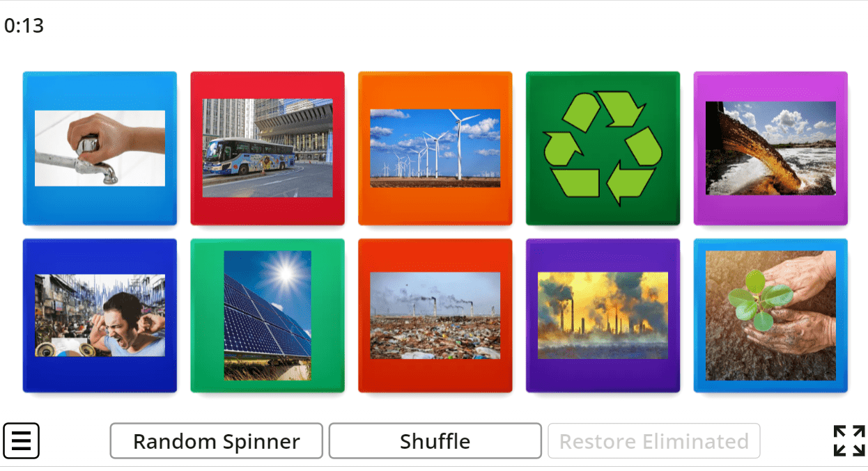 6.9 Saving The Planet Phrases (6. Sınıf İngilizce Oyunlar)