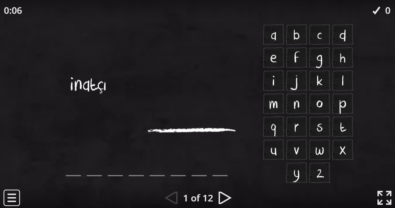 7.1 Personality (Hangman) (7. Sınıf İngilizce Oyun)