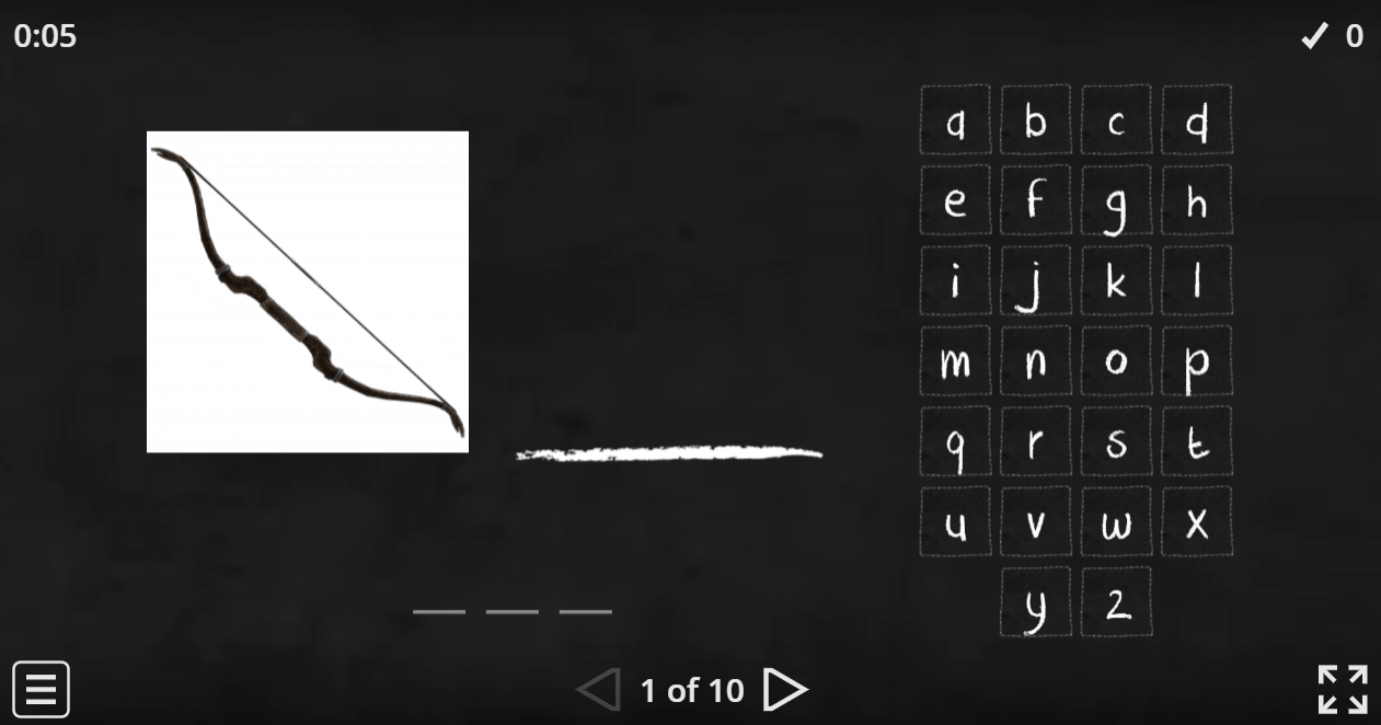 7.2 Sports Equipment (Hangman) (Secondary School English Games)