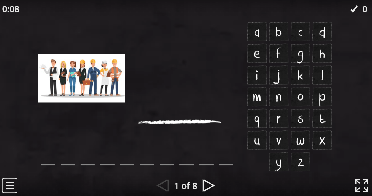 7.3 Biographies Vocabulary (Hangman) (Ortaokul İngilizce Oyunlar)