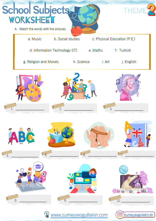 Theme 2 - School Subjects PDF